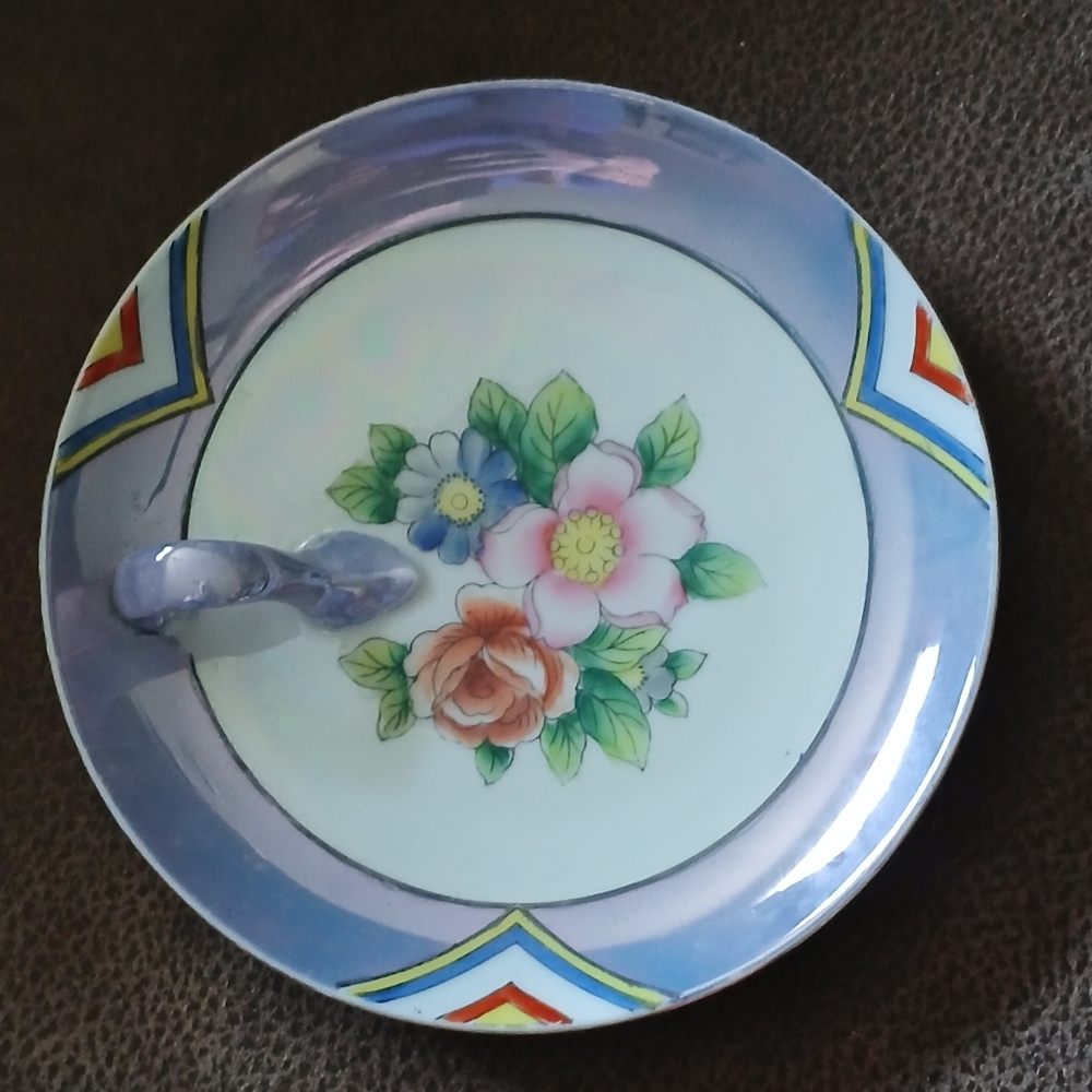 Noritake Hand-painted Lusterware Trinket Dish, Lemon Server